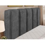 Łóżko tapicerowane SAVINO CLASSIC 180x200 - materac pocket - szary, sztruks