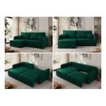 Narożnik MESTO L - Monolith 37 - zielony - OUTLETU