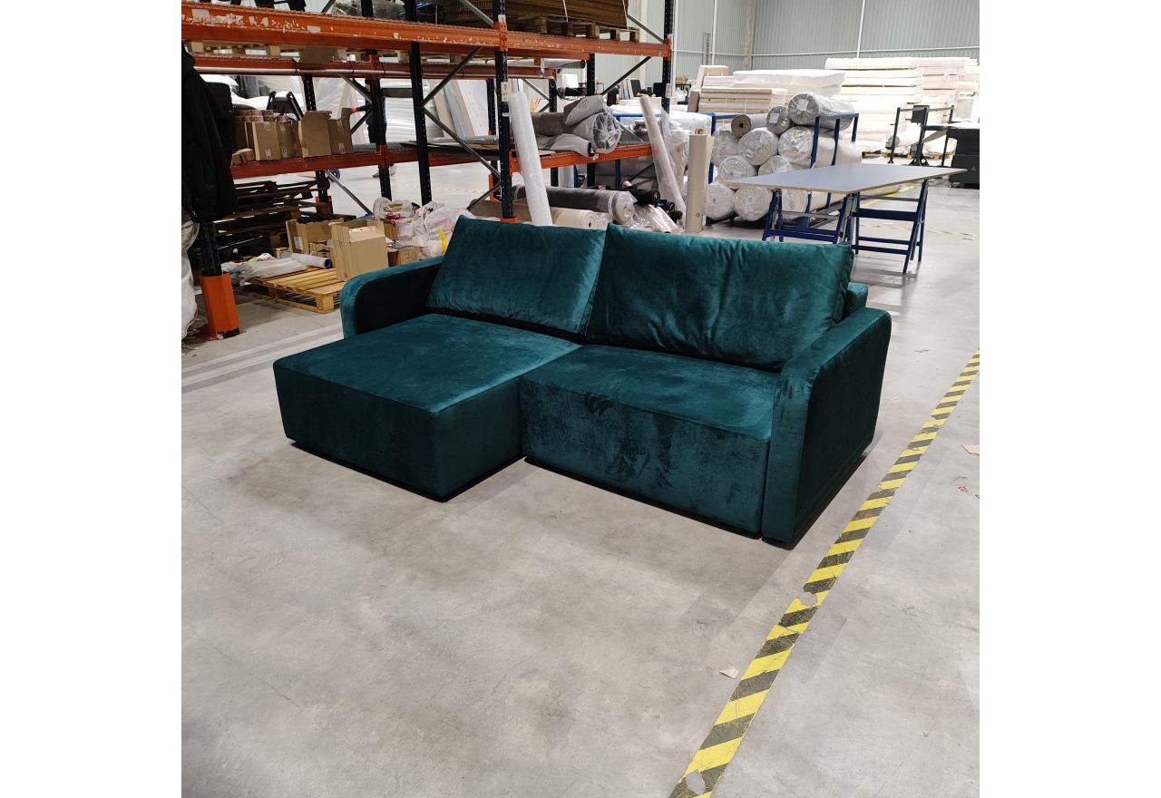 Narożnik MESTO L - Monolith 37 - zielony - OUTLETU