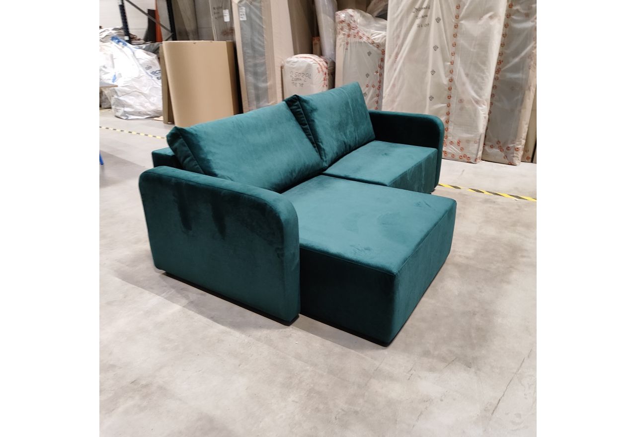 Narożnik MESTO L - Monolith 37 - zielony - OUTLETU