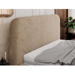 Łóżko tapicerowane BENEA CLASSIC 200x200 - beżowy, plusz