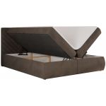 Łóżko kontynentalne AVERTA 180x200 - H4 - brązowy, welwet