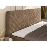 Łóżko kontynentalne AVERTA 160x200 - H4 - brązowy, szenil gładki