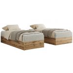 Łóżko kontynentalne WOOD ZERO 90x200 - H3 - jasnoszary, struktura - topper T25