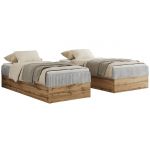 Łóżko kontynentalne WOOD ZERO 90x200 - H3 - jasnoszary, sztruks - topper T25