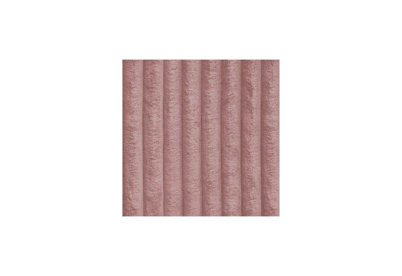 Łóżko kontynentalne WOOD ZERO 90x200 - H3 - różowy, sztruks - topper Visco