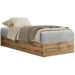 Łóżko kontynentalne WOOD ZERO 90x200 - H4 - jasnoszary, sztruks - topper Visco