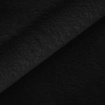 Łóżko tapicerowane CAELA CLASSIC 200x200 - materac pocket - czarny, plusz