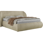 Łóżko tapicerowane CAELA CLASSIC 180x200 - beżowy, welwet