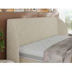 Łóżko tapicerowane CAELA CLASSIC 180x200 - materac piankowy - kremowy, struktura