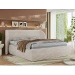 Łóżko tapicerowane CAELA CLASSIC 180x200 - beżowy, sztruks