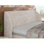 Łóżko tapicerowane CAELA CLASSIC 200x200 - beżowy, sztruks
