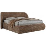 Łóżko tapicerowane CAELA CLASSIC 180x200 - brązowy, sztruks
