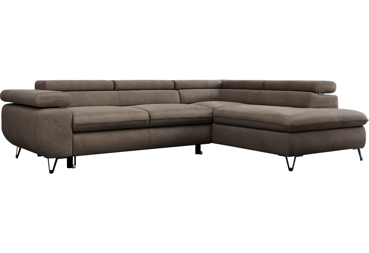 Narożnik PETER L - Monolith 15 - brązowy - OUTLETU