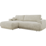 Narożnik RINA L - strona lewa - kremowy, szenil grubo tkany
