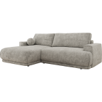 Narożnik RINA L - strona lewa - jasnoszary, szenil grubo tkany