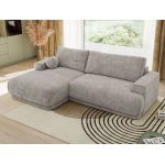 Narożnik RINA L - strona lewa - jasnoszary, szenil grubo tkany