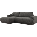 Narożnik RINA L - strona lewa - szary, szenil grubo tkany