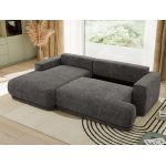 Narożnik RINA L - strona lewa - szary, szenil grubo tkany