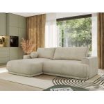 Narożnik RINA L - strona lewa - beżowy, welwet