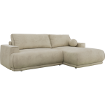 Narożnik RINA L - strona lewa - beżowy, welwet