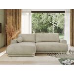 Narożnik RINA L - strona lewa - beżowy, welwet