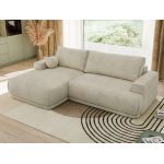 Narożnik RINA L - strona lewa - beżowy, welwet