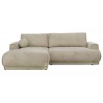 Narożnik RINA L - strona lewa - beżowy, welwet