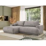 Narożnik RINA L - strona lewa - jasnoszary, welwet