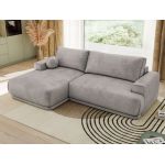 Narożnik RINA L - strona lewa - jasnoszary, welwet