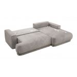 Narożnik RINA L - strona lewa - jasnoszary, welwet