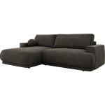 Narożnik RINA L - strona lewa - ciemnoszary, welwet