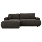 Narożnik RINA L - strona lewa - ciemnoszary, welwet