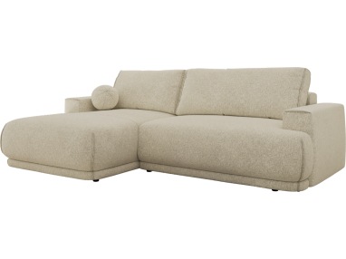 Narożnik RINA L - strona lewa - kremowy, struktura