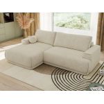 Narożnik RINA L - strona lewa - kremowy, struktura