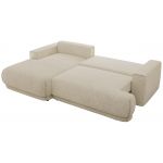 Narożnik RINA L - strona lewa - kremowy, struktura