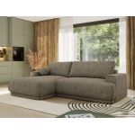 Narożnik RINA L - strona lewa - szary, struktura