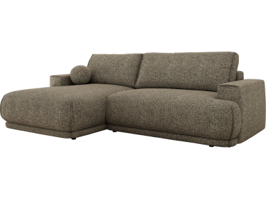 Narożnik RINA L - strona lewa - szary, struktura