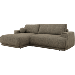 Narożnik RINA L - strona lewa - szary, struktura