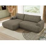 Narożnik RINA L - strona lewa - szary, struktura