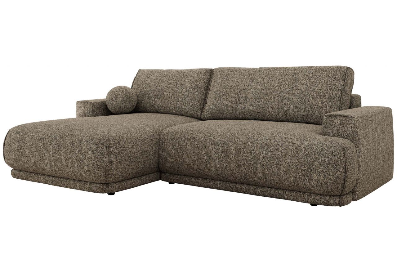 Narożnik RINA L - strona lewa - szary, struktura