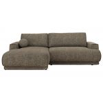 Narożnik RINA L - strona lewa - szary, struktura