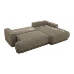 Narożnik RINA L - strona lewa - szary, struktura