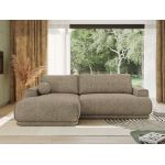 Narożnik RINA L - strona lewa - ciemnobeżowy, struktura