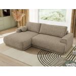 Narożnik RINA L - strona lewa - ciemnobeżowy, struktura