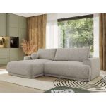 Narożnik RINA L - strona lewa - jasnoszary, struktura