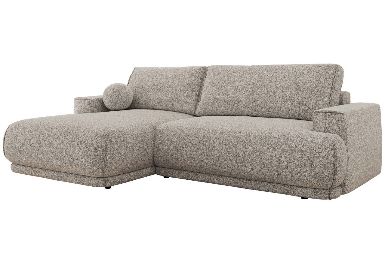 Narożnik RINA L - strona lewa - jasnoszary, struktura