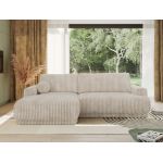 Narożnik RINA L - strona lewa - beżowy, sztruks