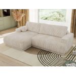 Narożnik RINA L - strona lewa - beżowy, sztruks