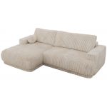 Narożnik RINA L - strona lewa - beżowy, sztruks